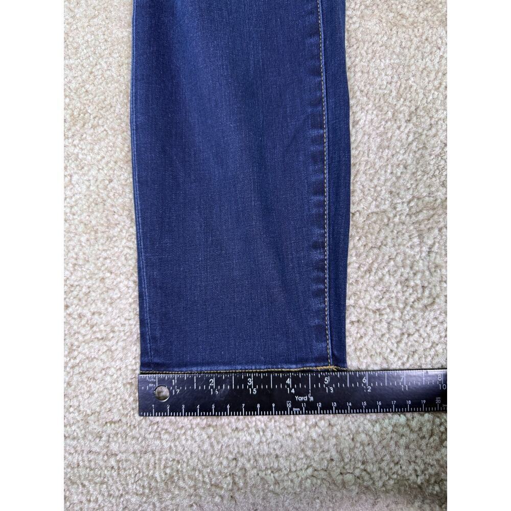 J. Crew Toothpick Jeans Women size 30 Blue Mid Rise Dark Wash Tapered Leg D742 - Picture 12 of 13